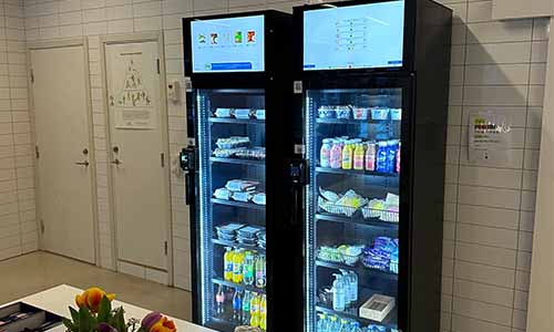 Meal vending machine at a hospital