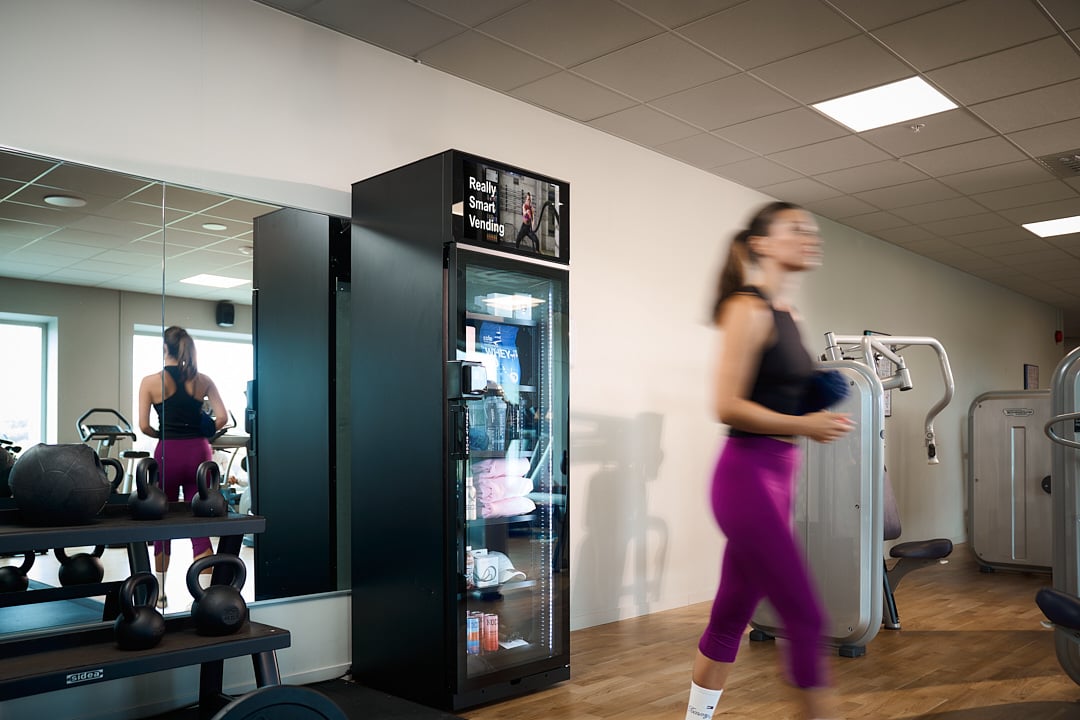 smart vending machine at a gym